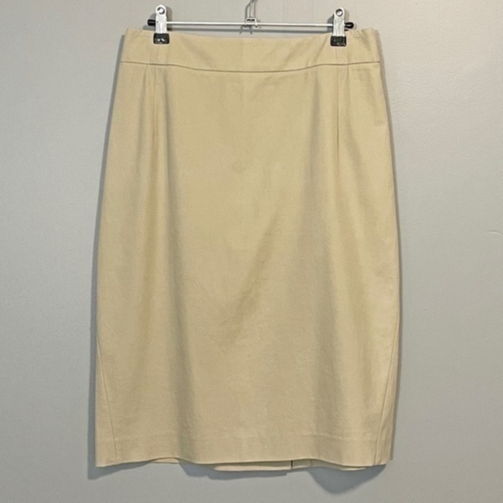 Vintage Theory Cotton Pencil Skirt Beige 8, Medium EUC